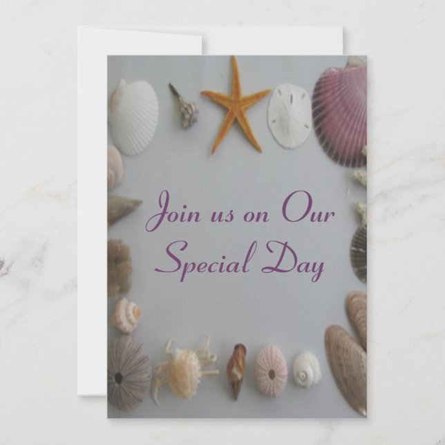 Beach Wedding Save the Date (Front)