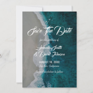 Beach Wedding Save The Date Cards