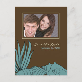 Beach Wedding Save the Date Photo Postcard