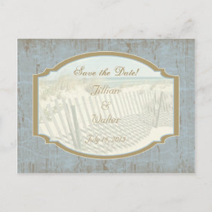 Beach Wedding Save the Date Postcard
