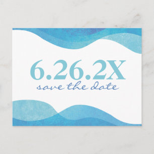 Beach Wedding Save The Date Postcard