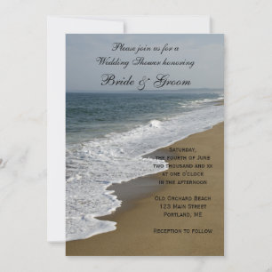 Beach Wedding Shower Invitation