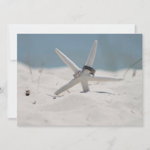 Beach Wedding Starfish Invitation