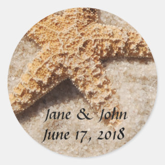 Beach Wedding Starfish Stickers