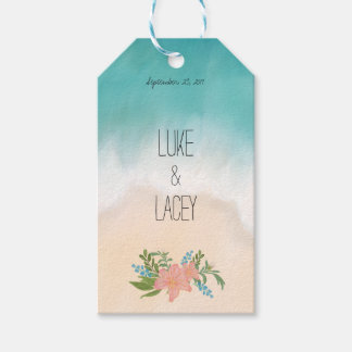 Beach Wedding tags for favours