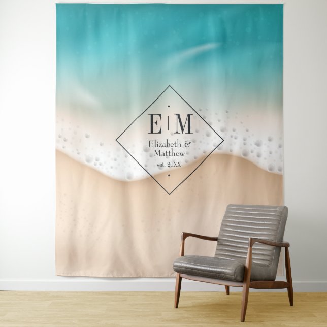 Beach Wedding Tapestry (In Situ)