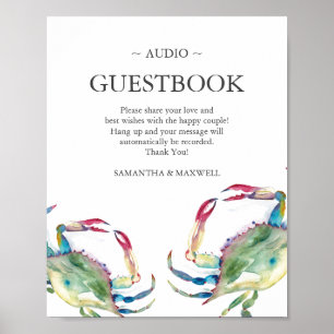 Beach Wedding Telephone Guest book