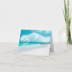 Beach Wedding Thank You Card
