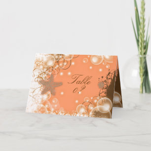 Beach wedding theme ~ table seating 2 placement thank you card