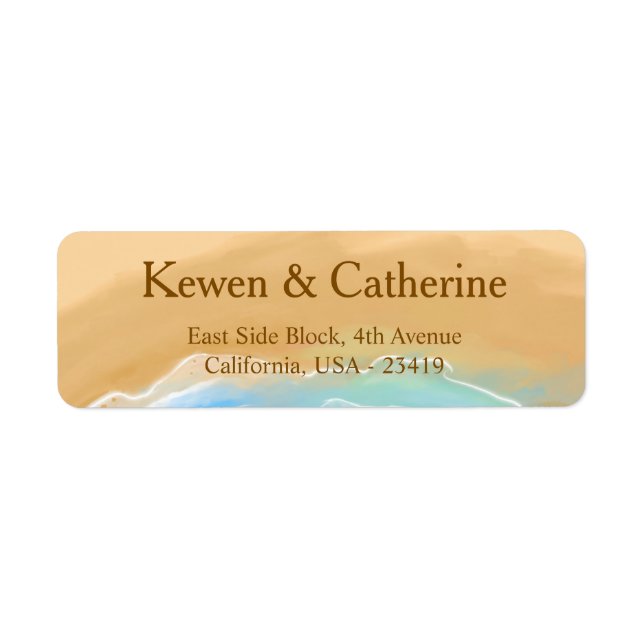 Beach Wedding Watercolor (Devant)