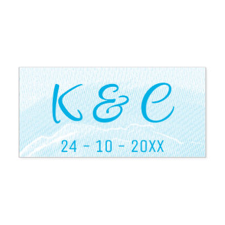 Beach Wedding Watercolor  Self-inking Stamp
