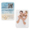 Beach Wedding Website QR Code Enclosure Card