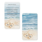 Beach Wedding Welcome Bag Room Key Holder Card
