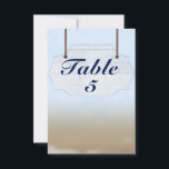 Beach Wedding White Wood Sign Table Number Card<br><div class="desc">Beach Wedding White Wood Sign Table Number Card. Look for matching items in my store. Contact me for a custom order.</div>