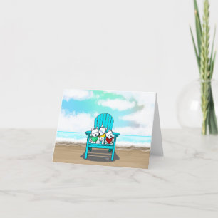 Beach Westies Note Card