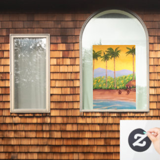Beach Window Cling