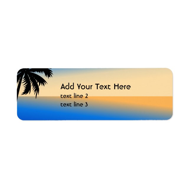 Beach with palm tree (Front)