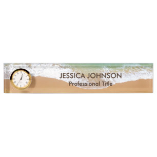 Beach with Waves Personalized Name Nameplate