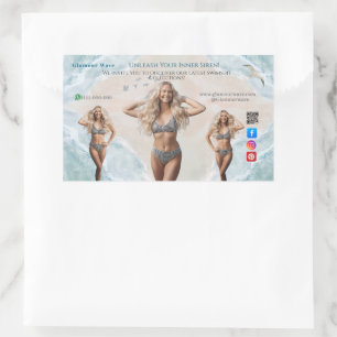 Beach Women in Swimwear Branding Boutique Summer  Sticker