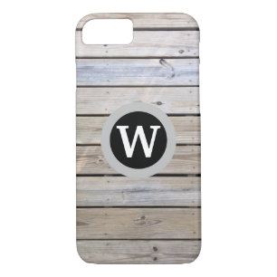 Beach Wood Slats Monogram Case-Mate iPhone Case