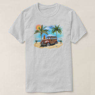 Beach Woody Wagon T-Shirt