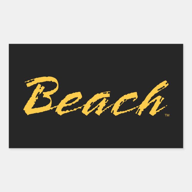 Beach Wordmark Sticker (Front)