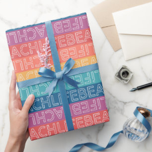 Beach Wrapping Paper, Summer Gift Wrap