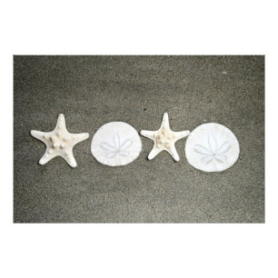 Beach X's and O's Photo Premium Satin Print