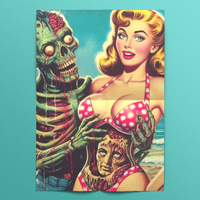 Beach Zombie Girl Tissue Paper (Creator Uploaded)