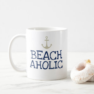 Beachaholic Nautical Coffee Mug