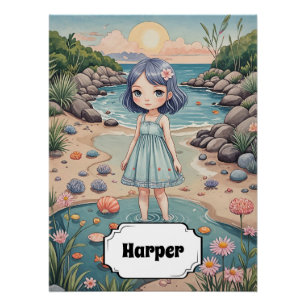 Beachcomber's Bliss Personalised Poster