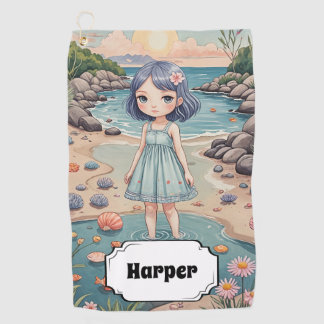 Beachcomber's Bliss Personalized Golf Towel