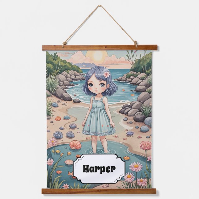 Beachcomber's Bliss Personalized Hanging Tapestry (Front)