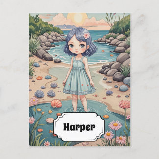 Beachcomber's Bliss Personalized Postcard