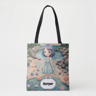 Beachcomber's Bliss Personalized Tote Bag