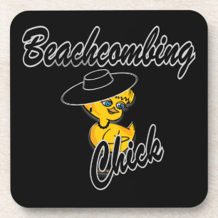 Beachcombing Chick #4 Coaster