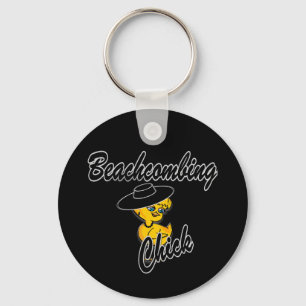Beachcombing Chick #4 Keychain
