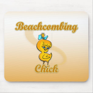 Beachcombing Chick Mouse Pad