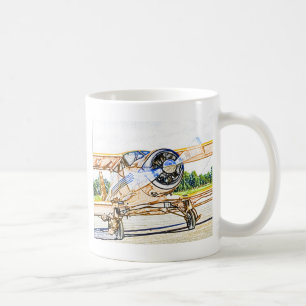 Beachcraft Staggerwing Vintage aircraft Coffee Mug