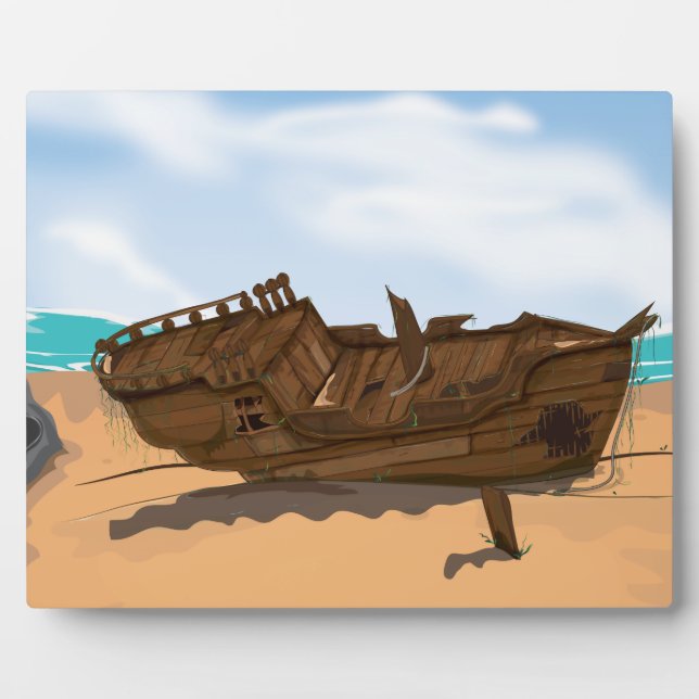 Beached Shipwreck Plaque (Front)