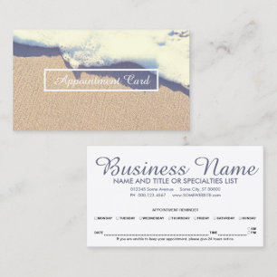 beached wave appointment reminder card