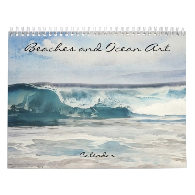 Beaches and Oceans Photographic Art Calendar (Cover)