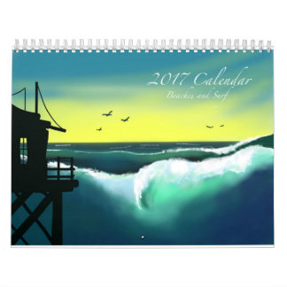 Beaches and Surf 2017 Art Calendar
