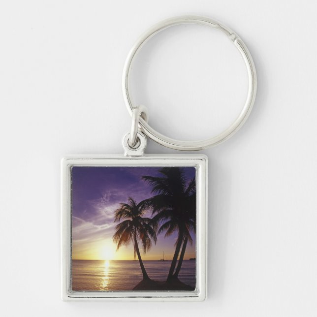 Beaches at Negril, Jamaica 3 Keychain (Front)