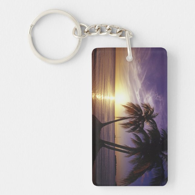 Beaches at Negril, Jamaica 3 Keychain (Front)