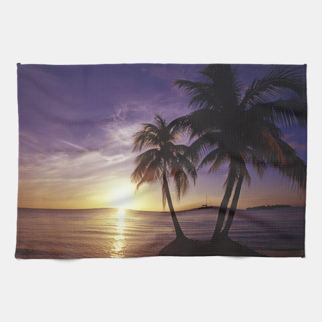 Beaches at Negril, Jamaica 3 Kitchen Towel (Horizontal)