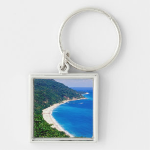 Beaches, Barahona, Dominican Republic, Keychain