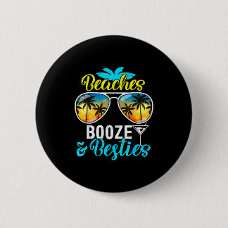 Beaches booze besties girls trip 2026 florida 2 inch round button