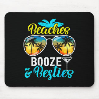 Beaches booze besties girls trip 2026 florida mouse pad