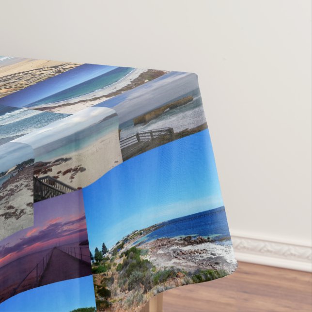 Beaches In Australia Photo Collage, Tablecloth (In Situ)